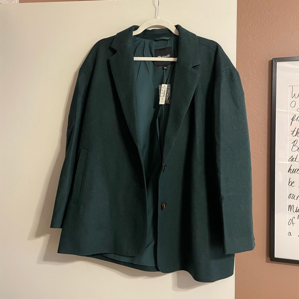NWT Madewell green blazer